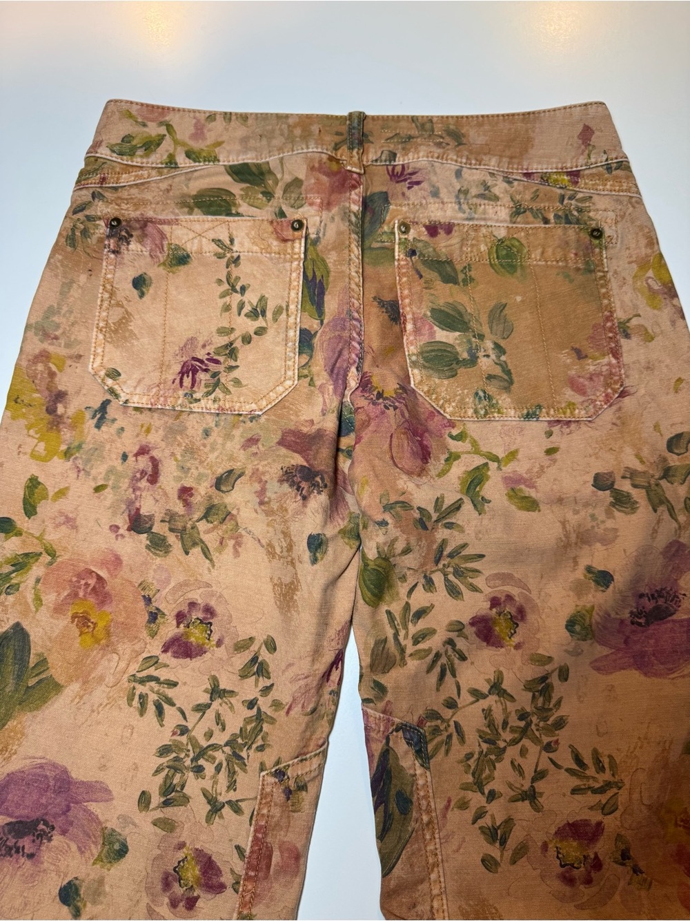 Pilcro Anthropologie The Wanderer Floral Button-Fly Pants Jeans size 27 - Picture 9 of 13